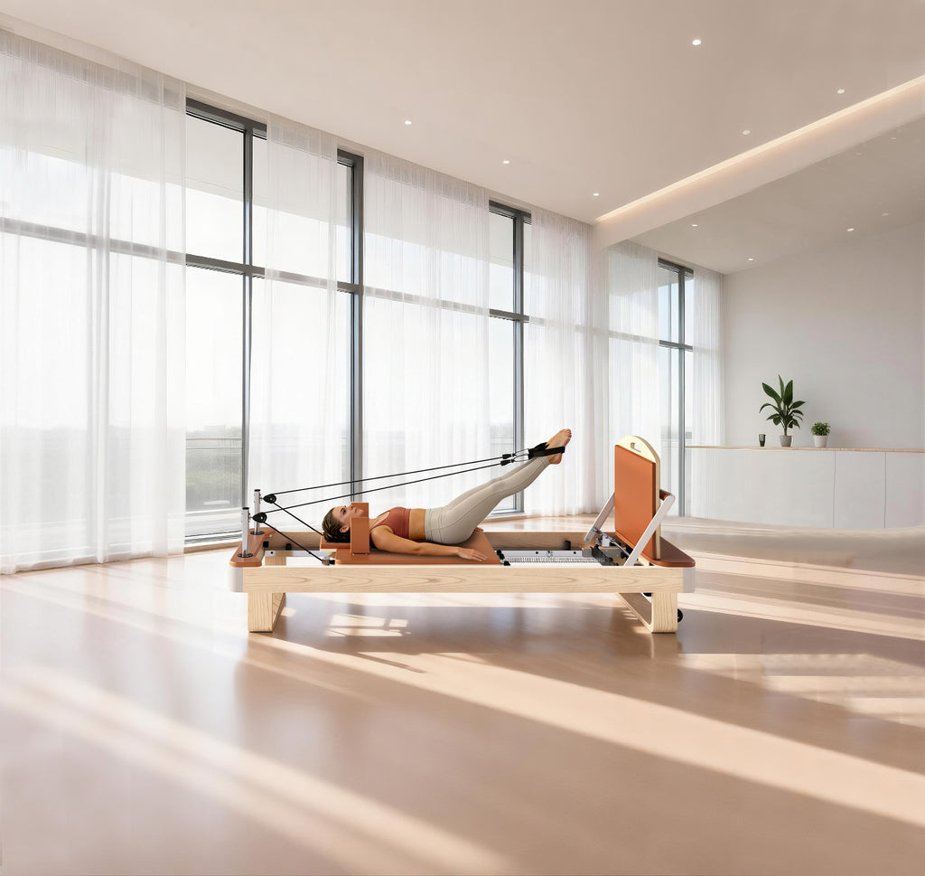 Premium Pilates Reformer - North American Maple Wood with German Springs