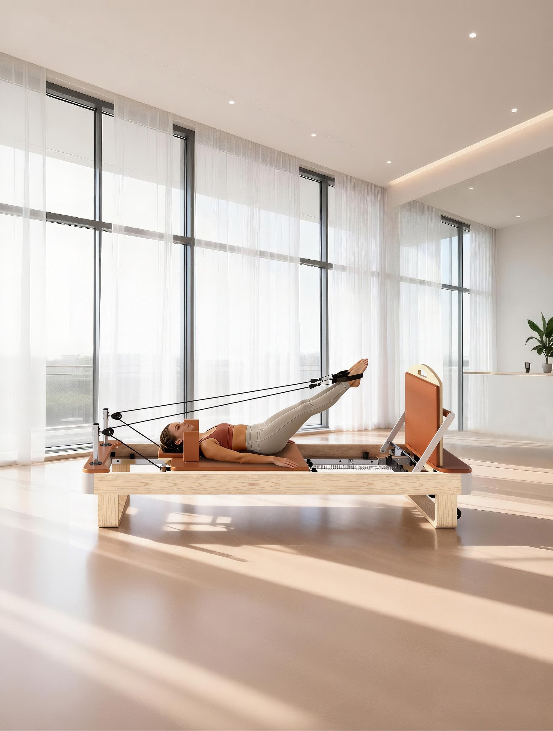 Premium Pilates Reformer - North American Maple Wood with German Springs