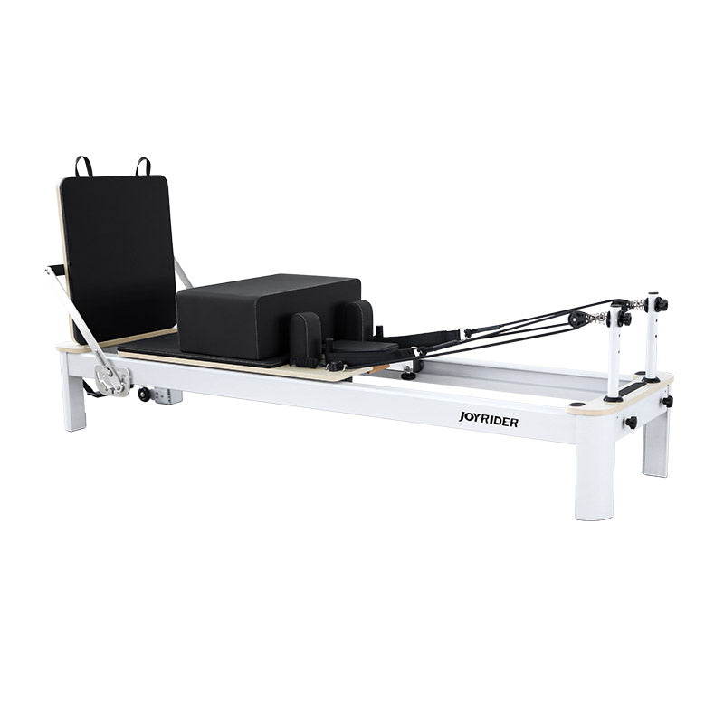 Aluminum studio pilates reformer machine for commercial and home gym use black