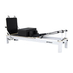 Aluminum studio pilates reformer machine for commercial and home gym use black