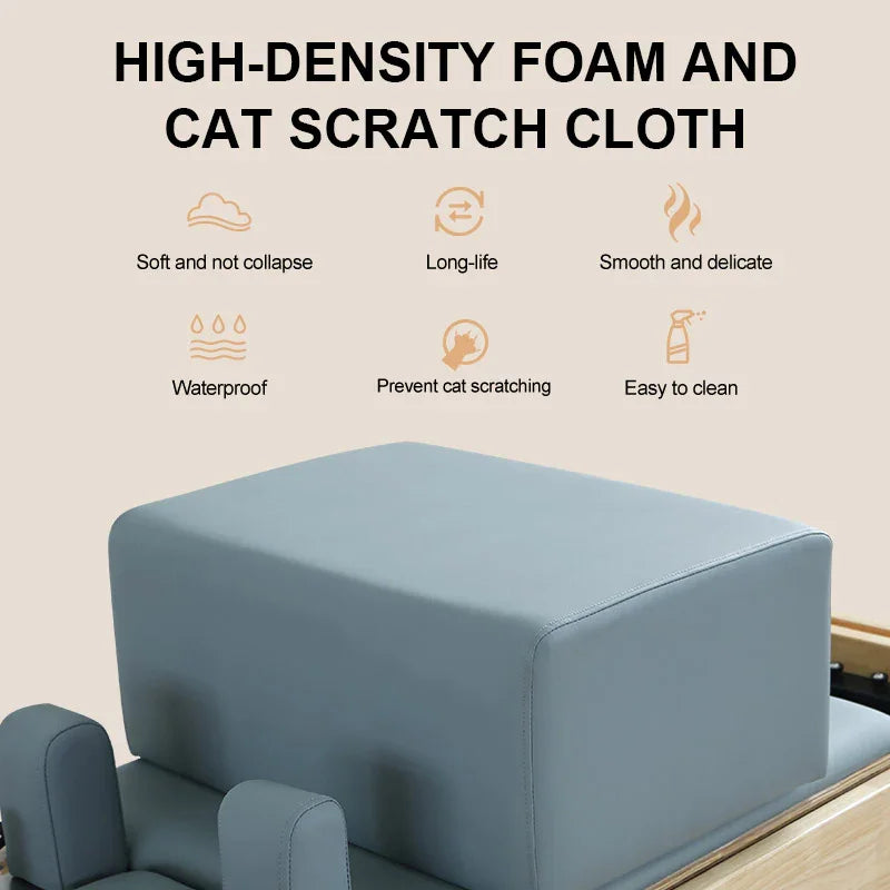 Joyrider Pilare Reformer core bed with High-density foam and cat scratch cloth. soft and not collapse, Long lasting, smooth and delicate, waterproof, prevent cat scratching, easy to clean