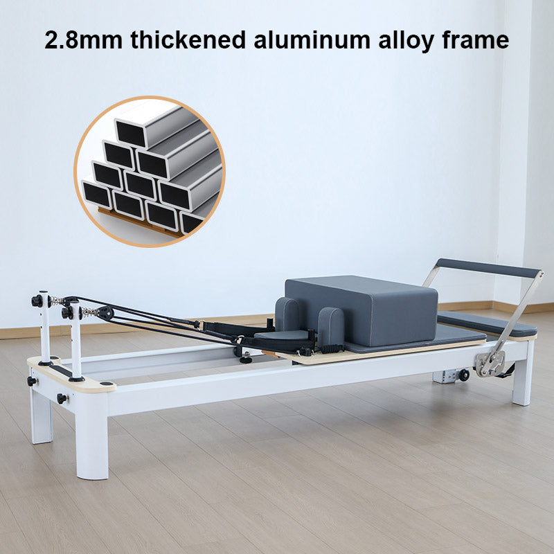 Reformer Machine With Frame JOYRIDER Aluminum Pilates Reformer - Vintage Style Professional Machine ...