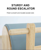 Joyrider Pilates rudder barrel with a smooth and movable wooden stick. Sturdy and Round Escalator.