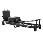 Joyrider foldable pilates reformer with aluminum frame and jump board