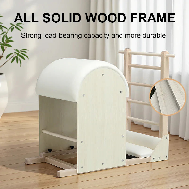 Mapple wood Ladder Barrel solid wood frame strong load-bearing capacity and more durable 