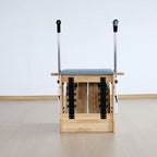 Pilates Wunda Chair - Split Pedal Stability Chair with Handles | W60 backside view