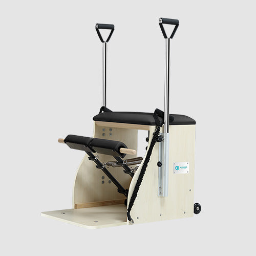 Joyrider Pilates stability chair with split pedal and resistance springs