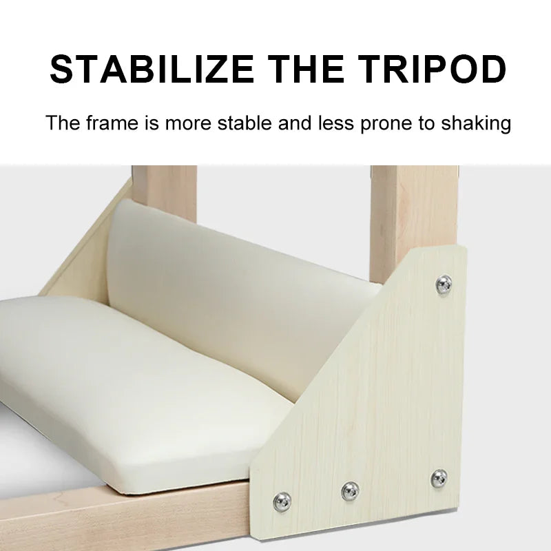 ladder barrrel with Wooden tripod with stability improvement and less prone to shaking