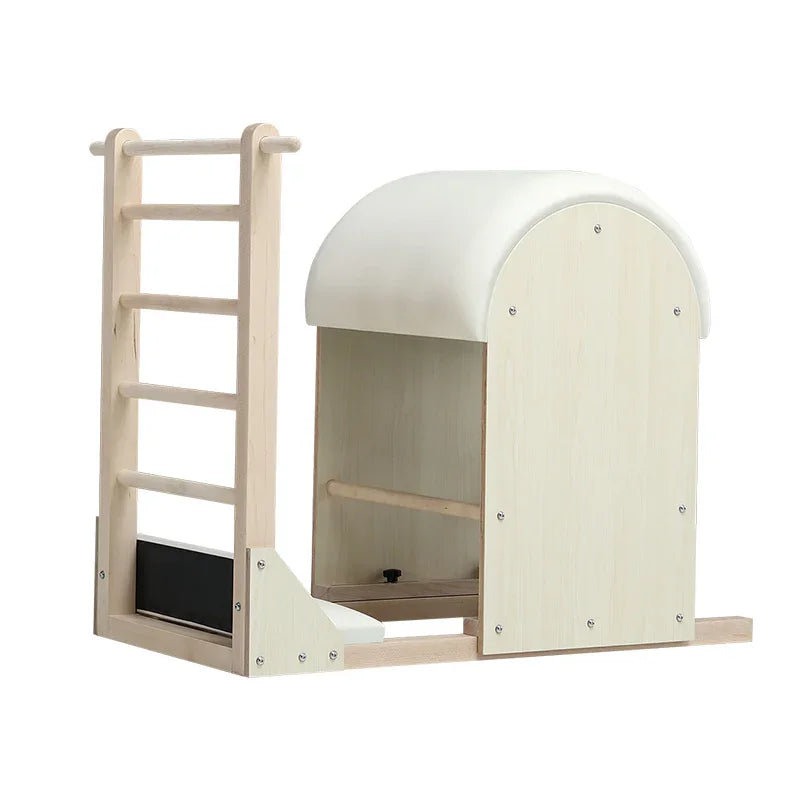 Mapple Wooden play structure ladder barrel