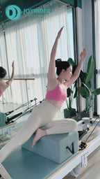 Joyrider Foldable Pilates Reformer Machine – Home Studio Aluminum Frame with German Piano Wire Springs & Jump Board, 480 lbs Capacity