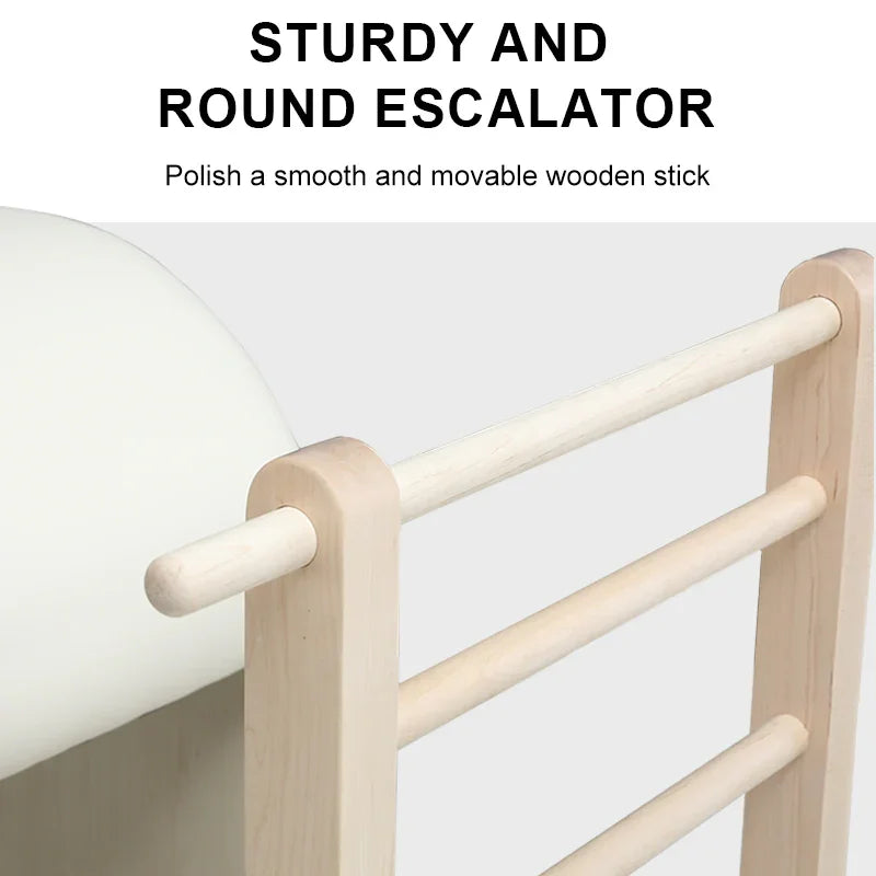sturdy and round escalator Wooden stick with a smooth and movable design 
